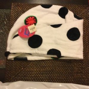 NWT Pink towel turban head wrap